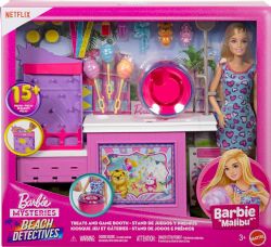 POUPÉE BARBIE MYSTÈRES - DÉTECTIVES DE LA PLAGE COFFRET DE JEU ET ACCESSOIRES